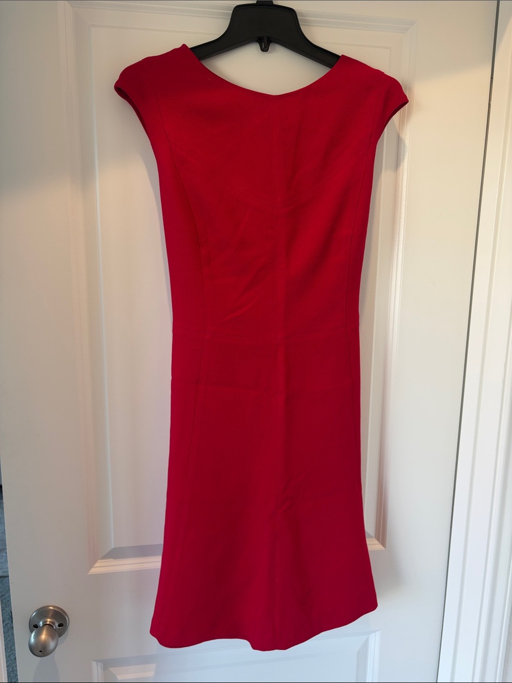 Chaps Red Midi Sheath Dress